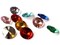 10 18mm Mixed Color Round Jewel Cabochons Plastic Rhinestone Gems Silver Foil Rivoli Back Cabochons